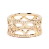 Bague bandeau Perp&eacute;tuel.le semi-pav&eacute;e