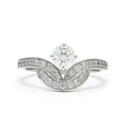 Bague Embl&egrave;me 0.7ct pav&eacute;e