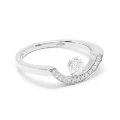 Bague Intr&eacute;pide grand arc 0.25ct pav&eacute;e
