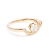 Bague Intr&eacute;pide grand arc 0.5ct pav&eacute;e