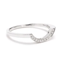 Bague Intr&eacute;pide grand arc pav&eacute;e
