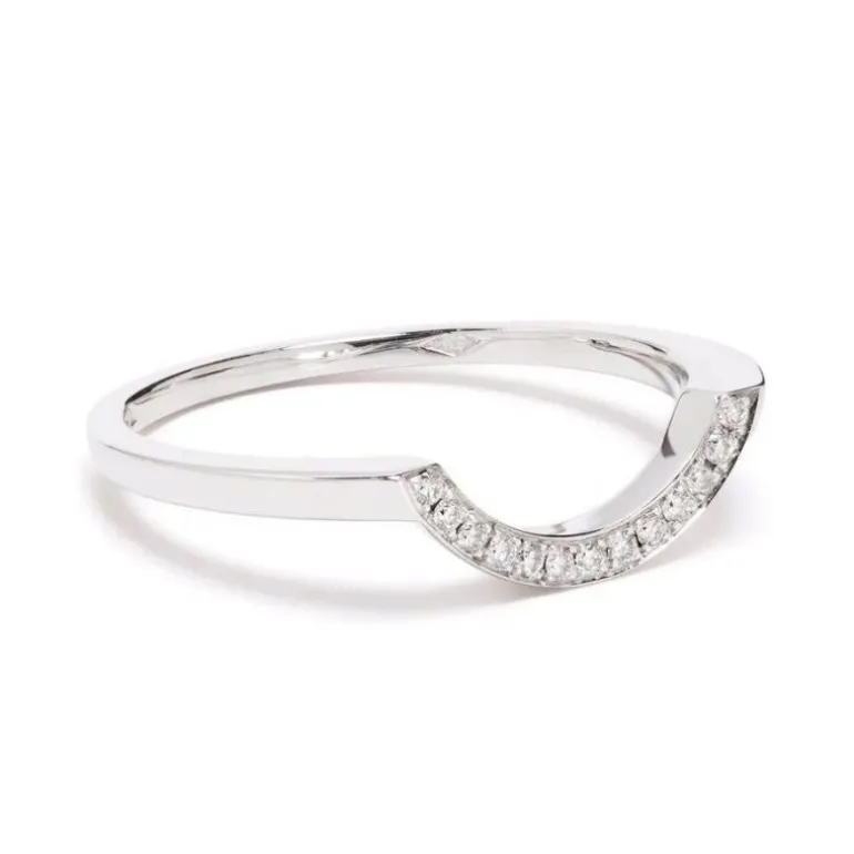 Bague Intrépide grand arc pavée