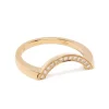 Bague Intr&eacute;pide grand arc pav&eacute;e