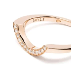 Bague Intr&eacute;pide grand arc pav&eacute;e