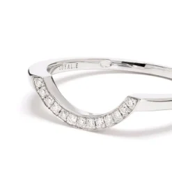 Bague Intrépide grand arc pavée