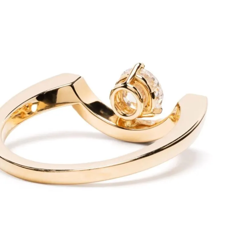Bague Intrépide grand arc 0.5ct pavée