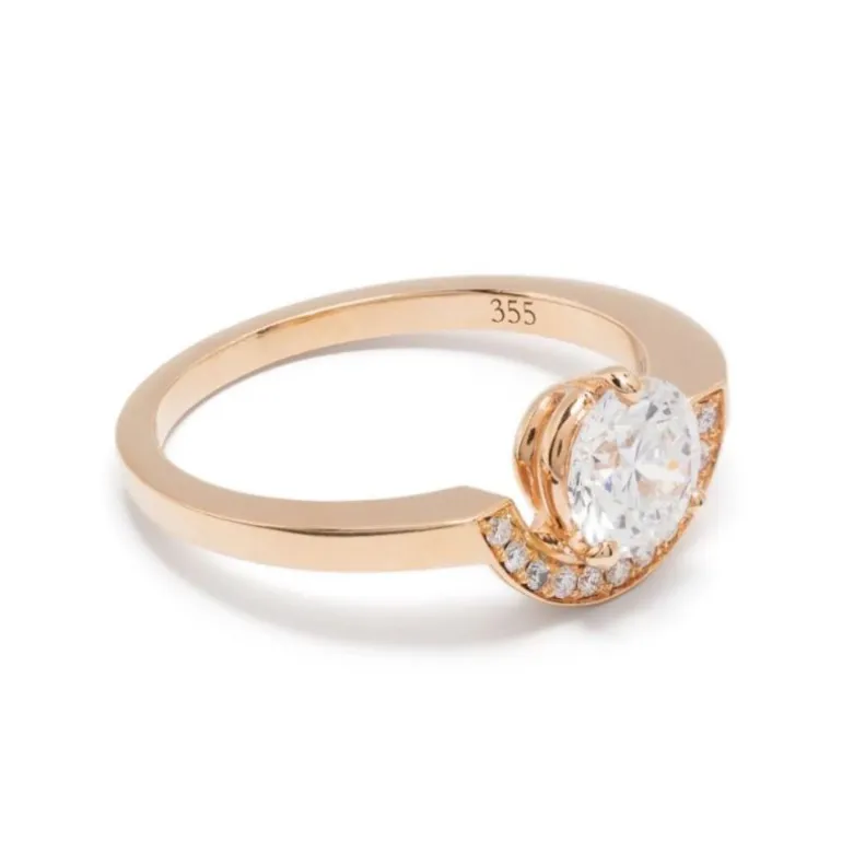 Bague Intrépide petit arc 1.5ct pavée