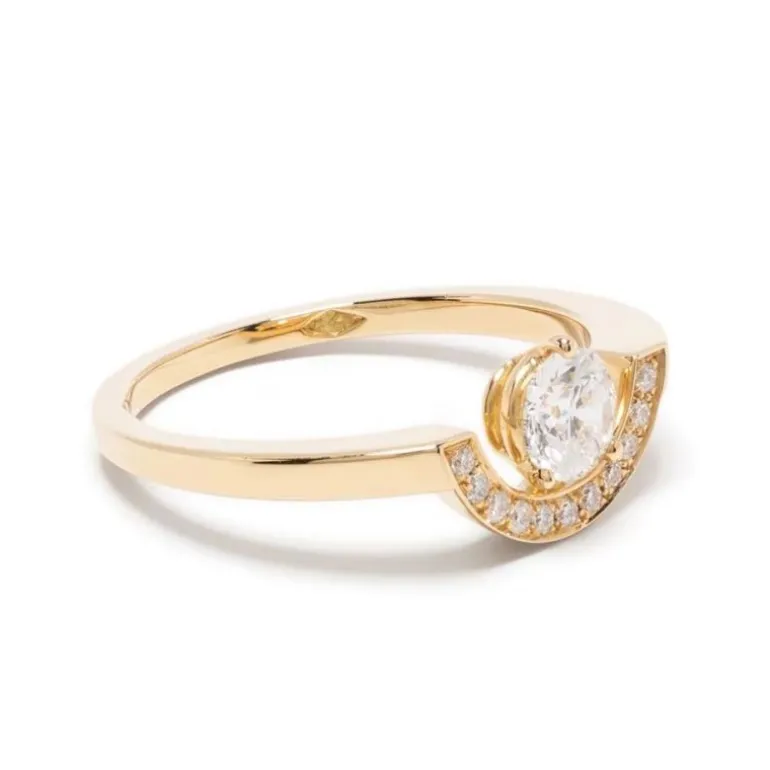 Bague Intrépide petit arc 0.5ct pavée