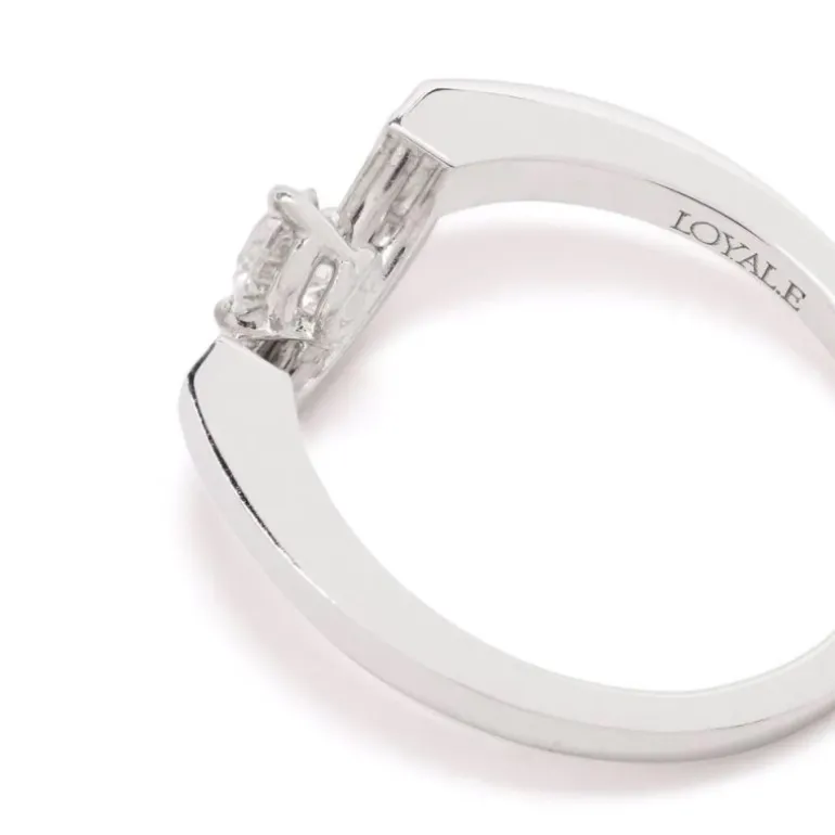 Bague Intrépide petit arc 0.25ct pavée