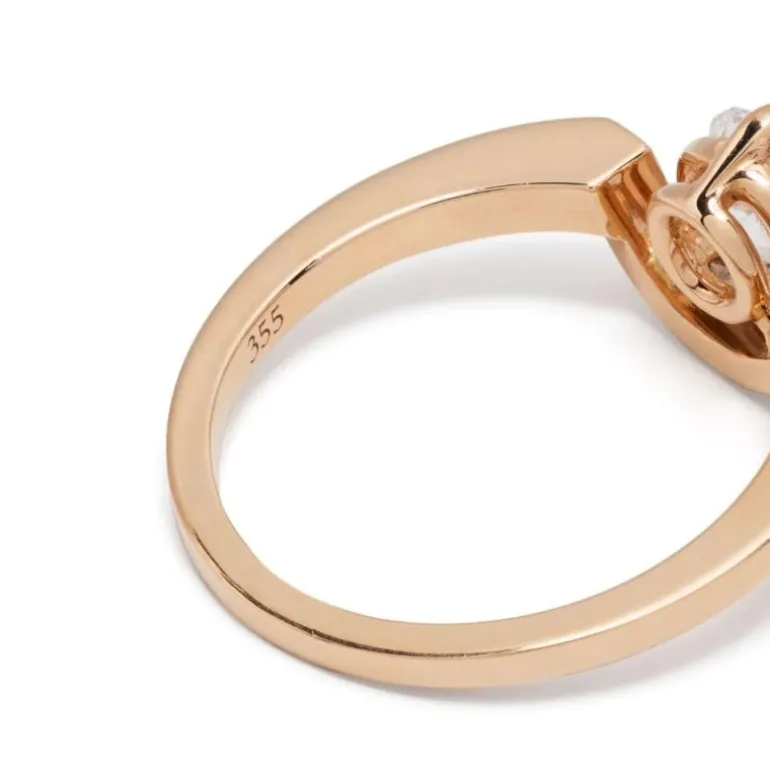 Bague Intrépide petit arc 1.5ct pavée