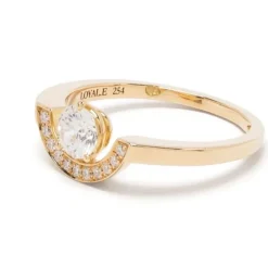 Bague Intrépide petit arc 0.5ct pavée