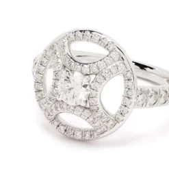Bague Perp&eacute;tuel.le 0.25ct pav&eacute;e