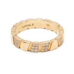 Bague Ride & Love semi-pavée