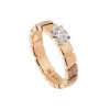 Bague Ride & Love semi-pav&eacute;e 0.5ct Ovale