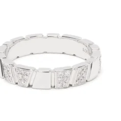 Bague Ride & Love semi-pav&eacute;e
