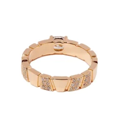 Bague Ride & Love semi-pav&eacute;e 0.5ct Ovale