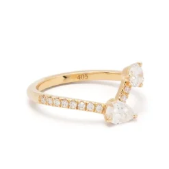 Bague Toi+Moi 0.25ct 0.35ct pav&eacute;e