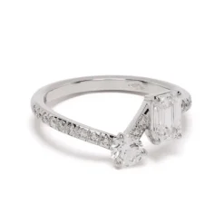 Bague Toi+Moi 0.25ct 0.6ct pav&eacute;e