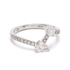 Bague Toi+Moi 0.25ct 0.35ct pav&eacute;e
