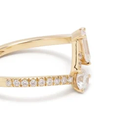 Bague Toi+Moi 0.25ct 0.6ct pav&eacute;e