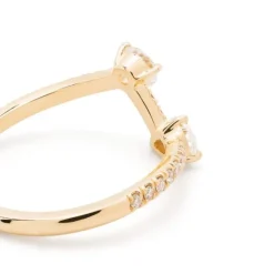 Bague Toi+Moi 0.25ct 0.35ct pav&eacute;e