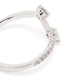 Bague Toi+Moi 0.25ct 0.35ct pav&eacute;e