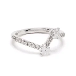 Bague Toi+Moi 0.25ct x2 pav&eacute;e