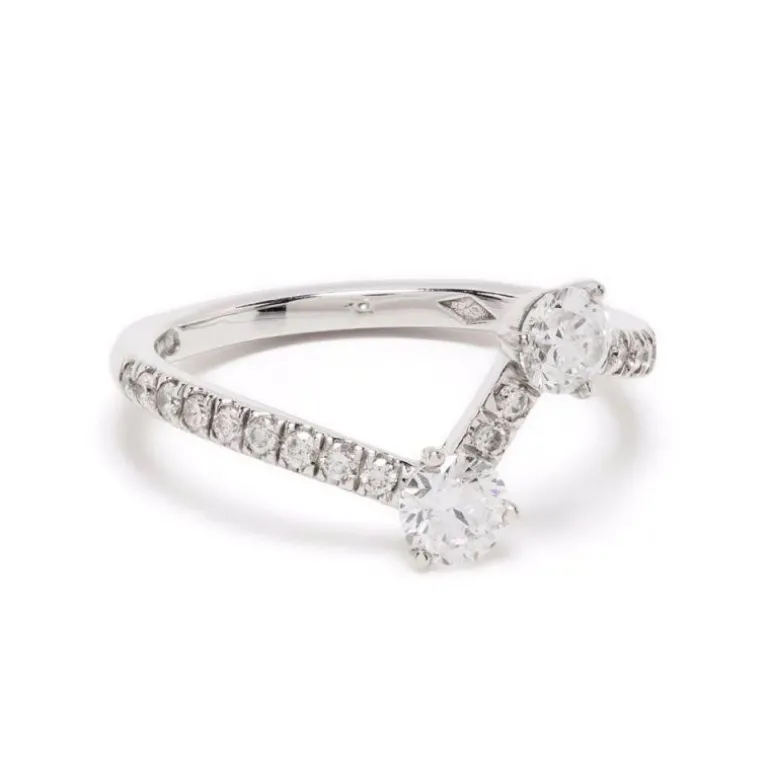Bague Toi+Moi 0.25ct x2 pavée