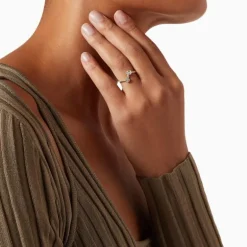 Bague Toi+Moi 0.25ct x2 pav&eacute;e