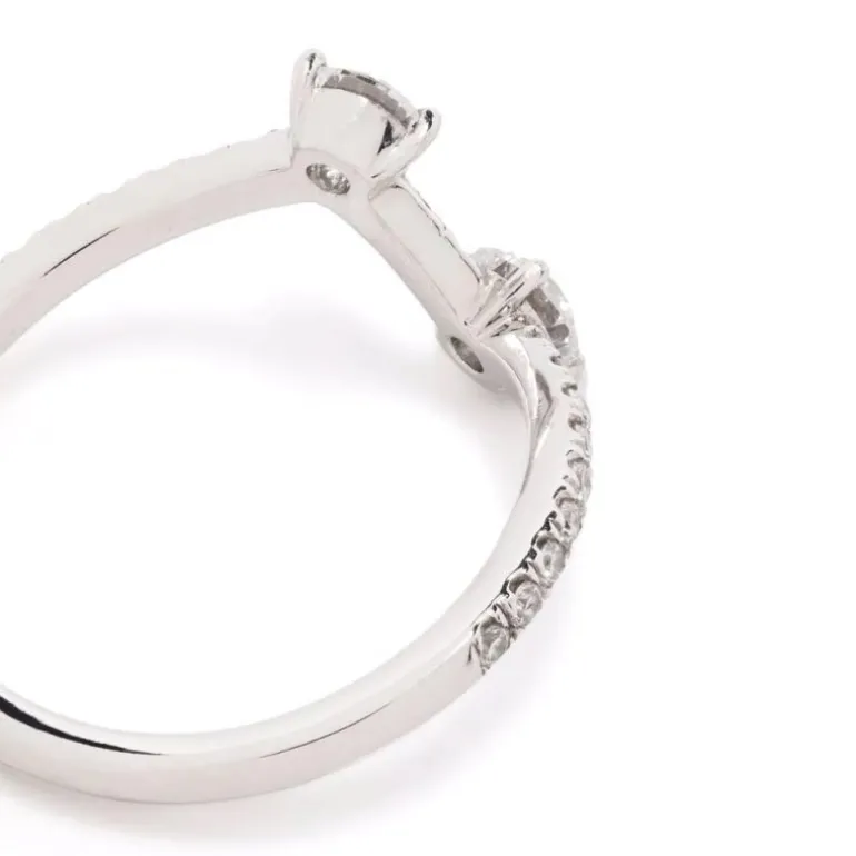 Bague Toi+Moi 0.25ct x2 pavée