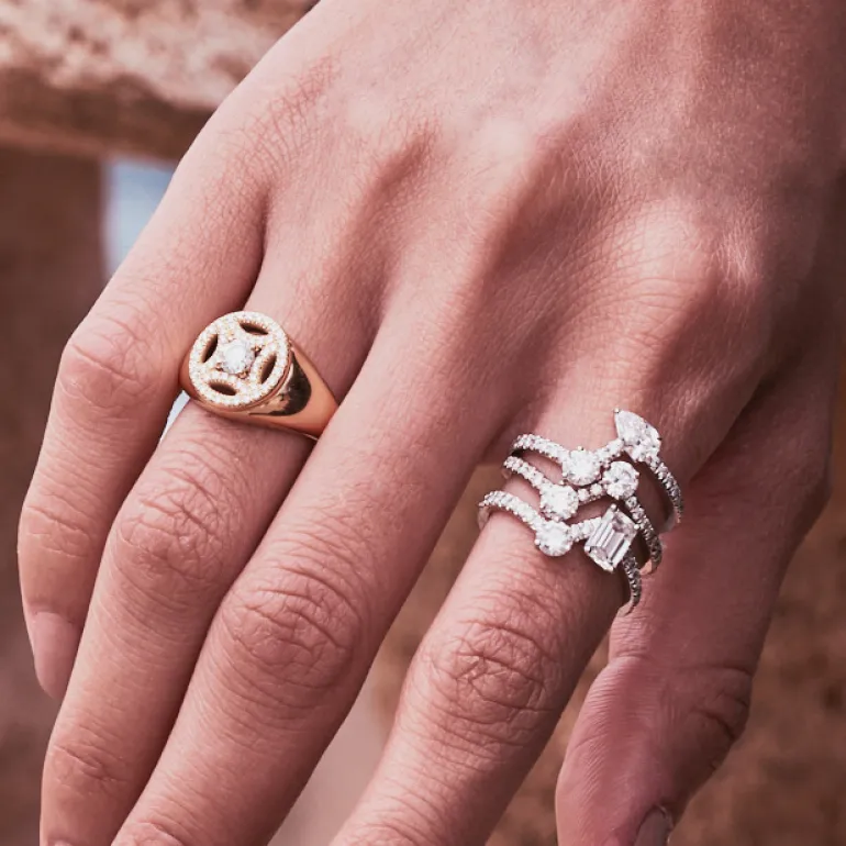 Bague Toi+Moi 0.25ct x2 pavée