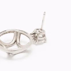 Boucles d'oreilles pendantes Perp&eacute;tuel.le 0.5ct x2 pav&eacute;es