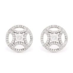 Boucles d'oreilles Perp&eacute;tuel.le 0.25ct x2 pav&eacute;es