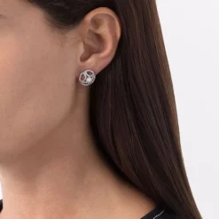 Boucles d'oreilles Perp&eacute;tuel.le 0.25ct x2 pav&eacute;es