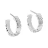 Boucles d'oreilles Ride & Love semi-pav&eacute;es Small