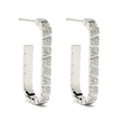 Boucles d'oreilles Ride & Love pav&eacute;es Medium