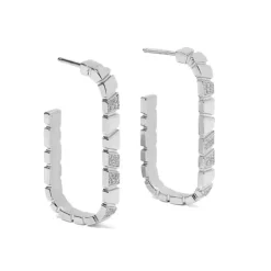 Boucles d'oreilles Ride & Love semi-pav&eacute;es Medium