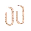 Boucles d'oreilles Ride & Love semi-pav&eacute;es Medium