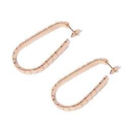 Boucles d'oreilles Ride & Love semi-pav&eacute;es Large