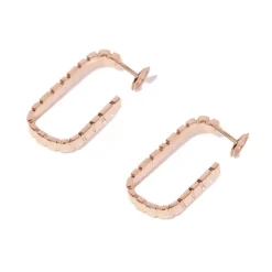 Boucles d'oreilles Ride & Love semi-pav&eacute;es Medium