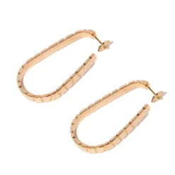 Boucles d'oreilles Ride & Love semi-pav&eacute;es Large