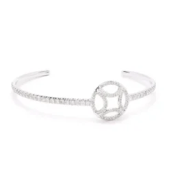 Bracelet jonc Perp&eacute;tuel.le pav&eacute;