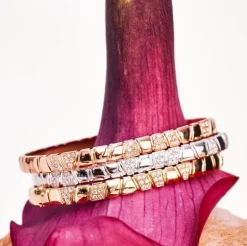 Bracelet jonc Ride & Love semi-pav&eacute;