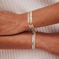 Bracelet jonc Ride & Love pav&eacute;