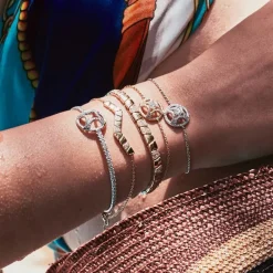 Bracelet jonc Ride & Love semi-pav&eacute;