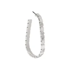 Mono-Boucle d'oreille Ride & Love semi-pav&eacute;e Large