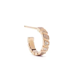 Mono-Boucle d'oreille Ride & Love pav&eacute;e Small