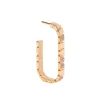 Mono-Boucle d'oreille Ride & Love semi-pav&eacute;e Medium
