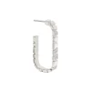 Mono-Boucle d'oreille Ride & Love semi-pav&eacute;e Medium