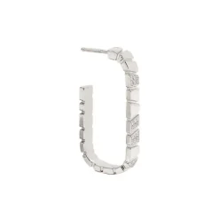Mono-Boucle d'oreille Ride & Love semi-pav&eacute;e Medium